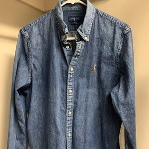 Ralph Lauren Long Sleeve Denim Shirt Size L